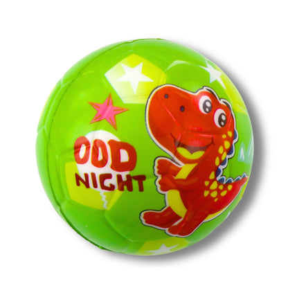 Pěnový míč s dinosaury 10 cm – barevný odskakující míček