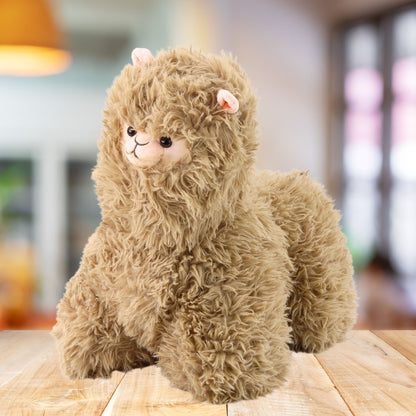 Plyšová lama béžová 40 cm – mazlíček pro děti i dospělé