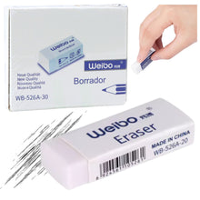 Bílá školní guma Weibo WB-526A 4 cm – kvalitní mazání