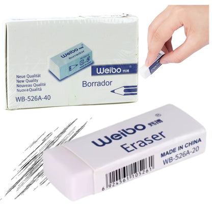 Guma Weibo WB-526A bílá 3,5 cm – školní a kancelářská