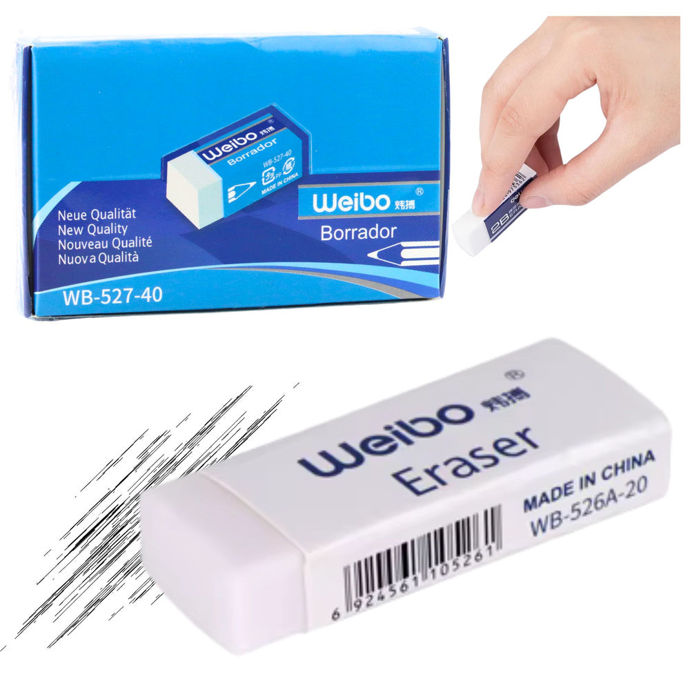 Guma na tužku bílá 3,5 cm – Weibo WB-527-40