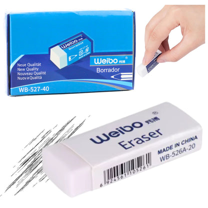 Guma na tužku bílá 3,5 cm – Weibo WB-527-40