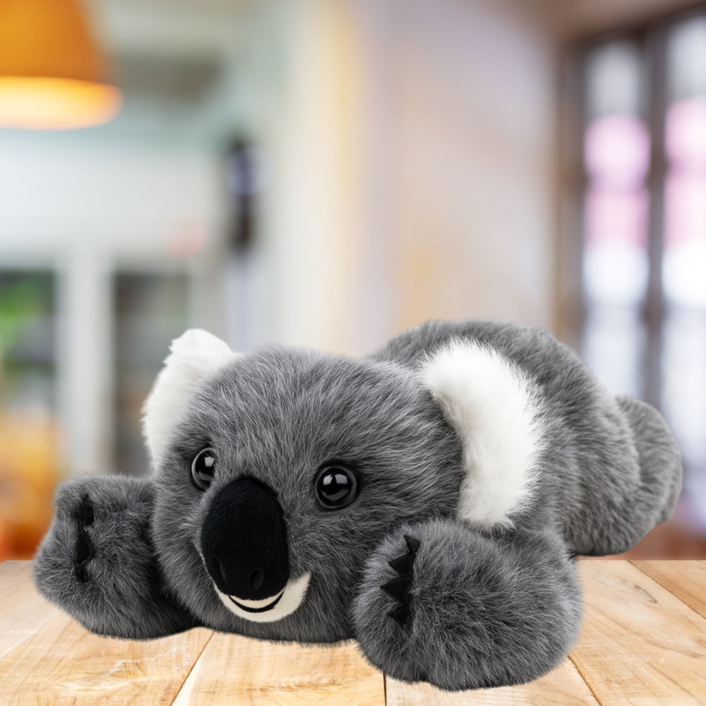 Plyšový koala ležící šedý 30 cm – mazlíček pro děti