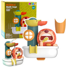 Hračka do vany s pěnou Lev a kachna – interaktivní