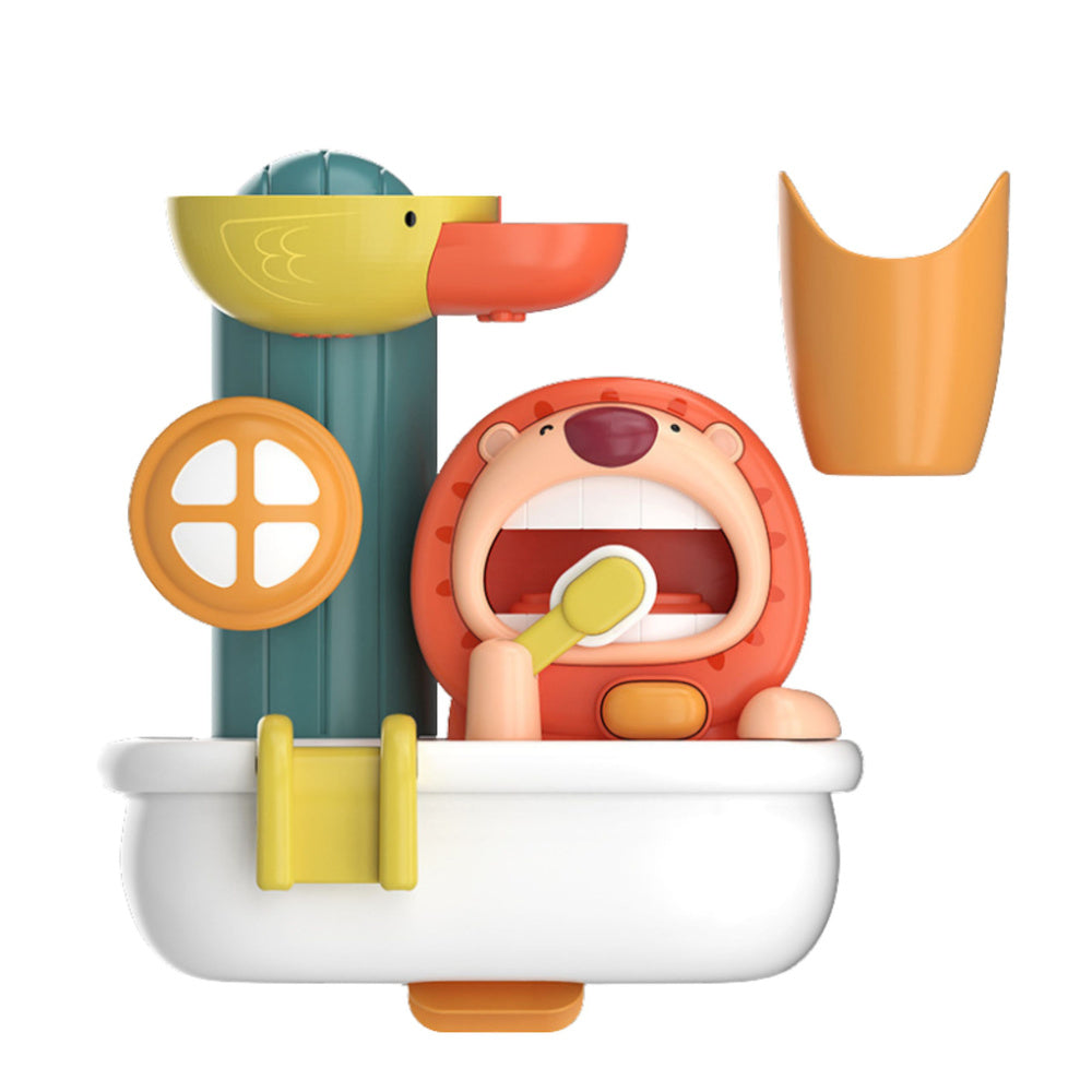 Hračka do vany s pěnou Lev a kachna – interaktivní