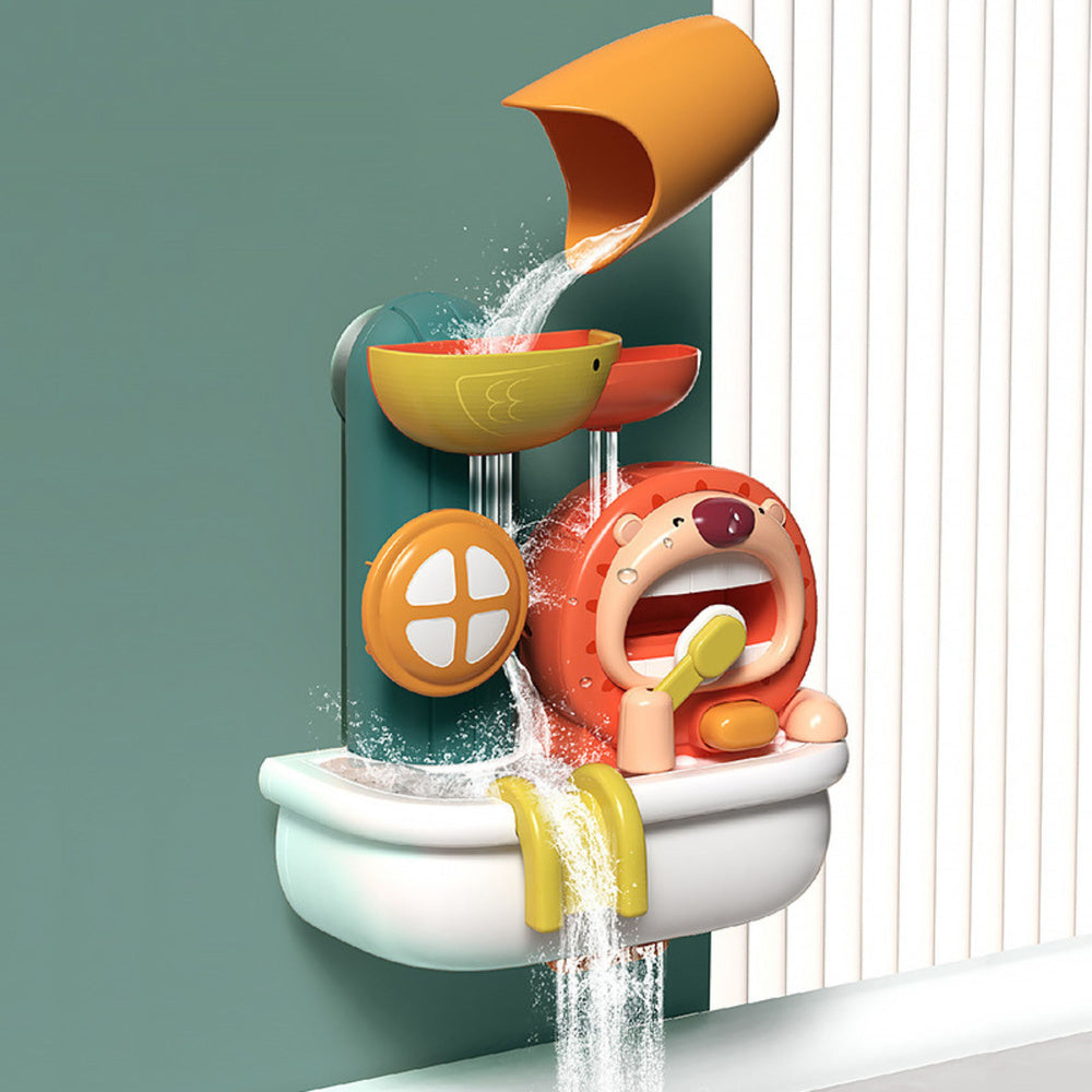 Hračka do vany s pěnou Lev a kachna – interaktivní