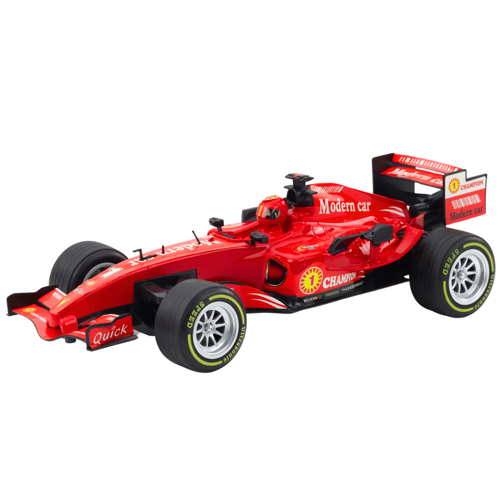 RC závodní auto s volantem, světly a zvuky 1:12 – červené