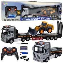 RC odtahové auto s bagrem, světly a zvuky 1:24