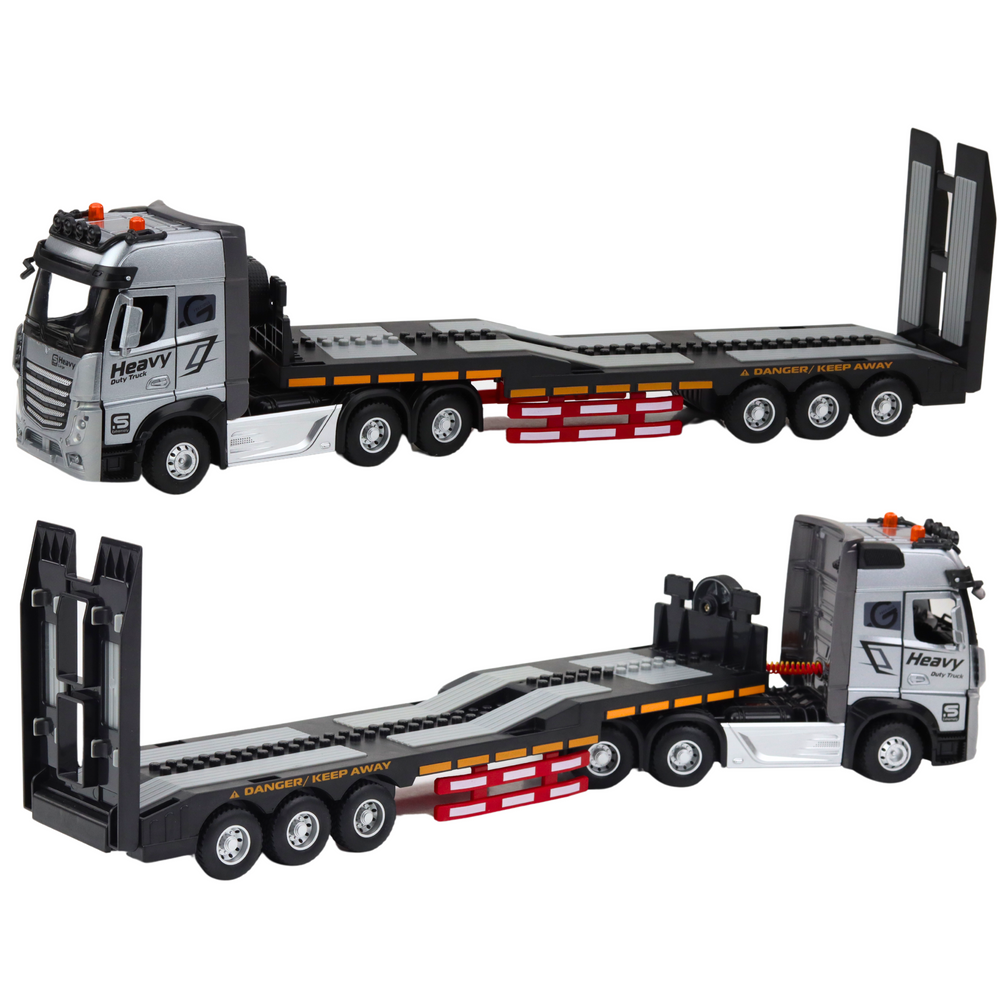 RC odtahové auto s bagrem, světly a zvuky 1:24