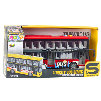 Patrový autobus 1:16 se světly a zvuky – červený