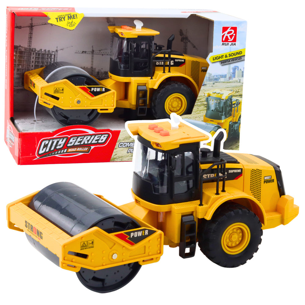 Silniční válec se světly a zvuky – žlutý