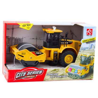 Silniční válec se světly a zvuky – žlutý