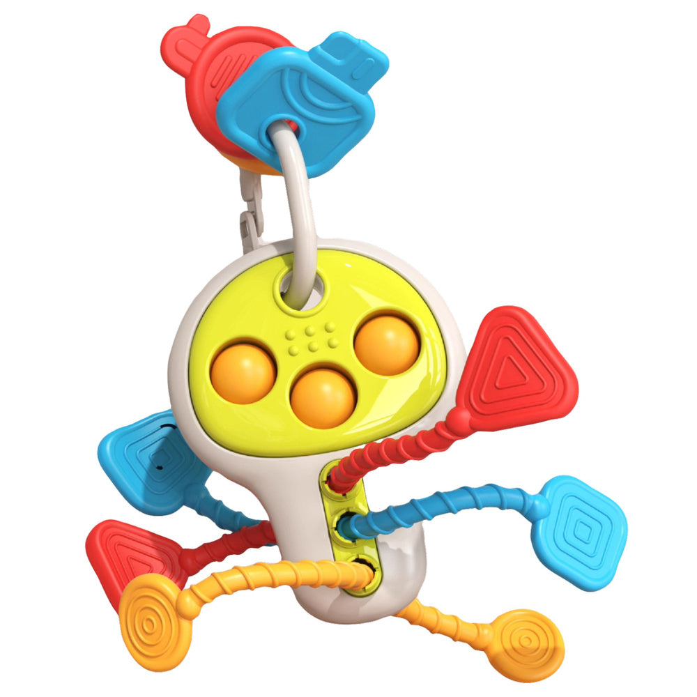 Edukační senzorické klíče s pohyblivými prvky – barevná hračka