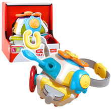 Vzdělávací senzorická kostka s pohyblivými prvky – barevná