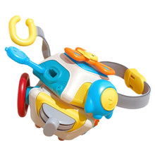 Vzdělávací senzorická kostka s pohyblivými prvky – barevná