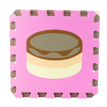 Pěnové puzzle s motivy zvířat – 16 dílů, pastelové barvy