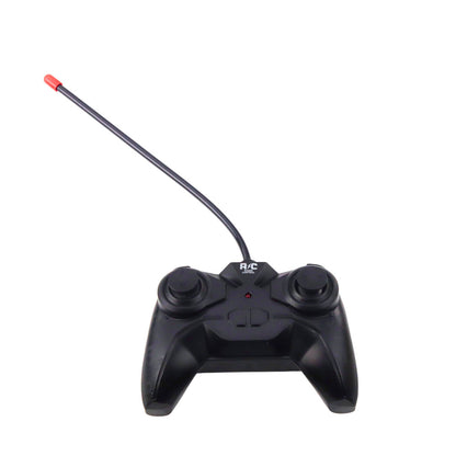 RC závodní auto s podsvícenou karoserií – oranžovo-tyrkysové