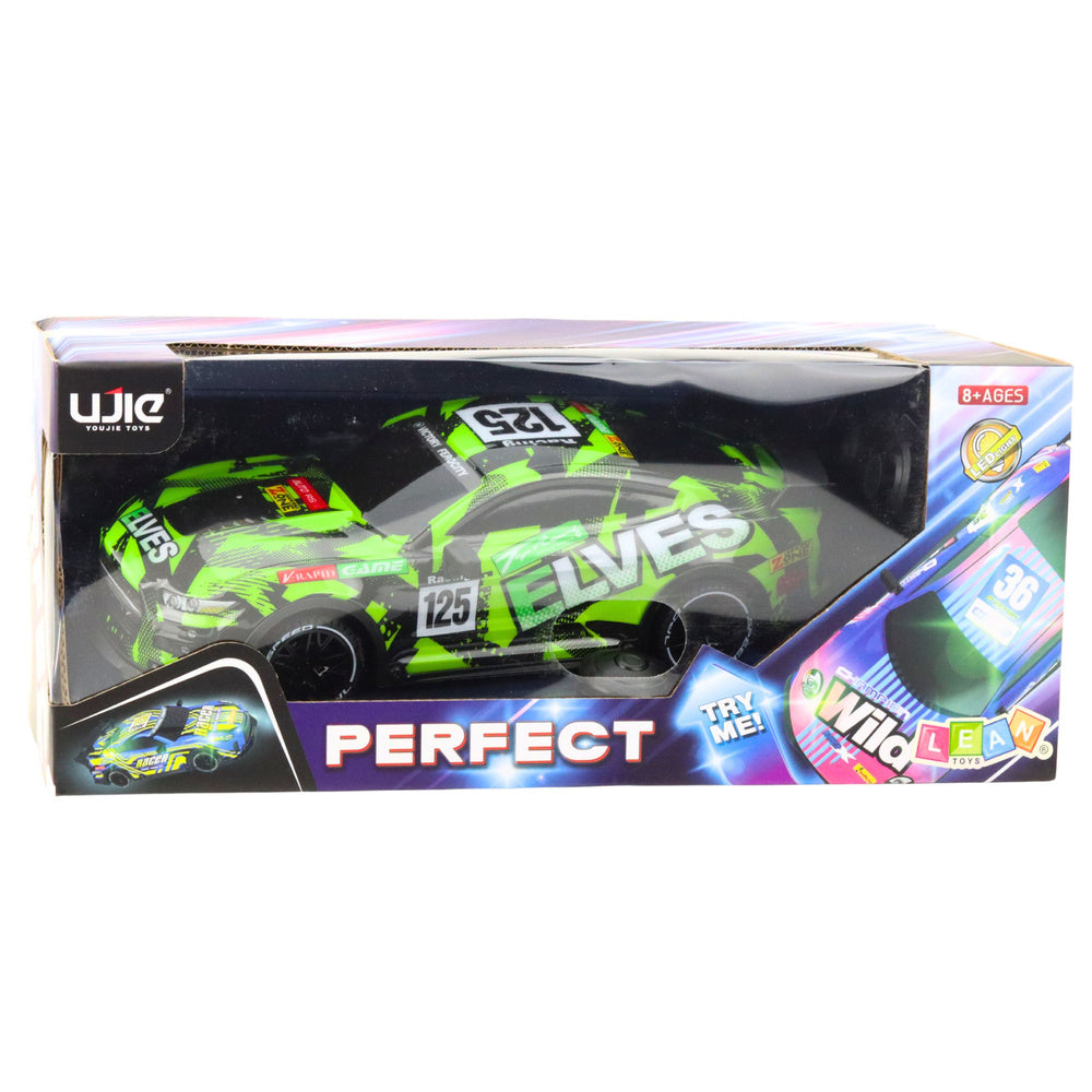 Sportovní auto na dálkové ovládání se zvukem – zelené