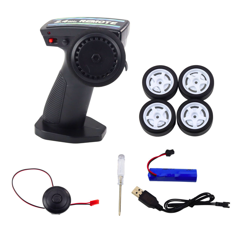 RC sportovní auto s driftováním a podsvícenou karoserií – tyrkysové