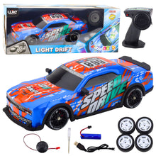 RC sportovní auto s driftováním a LED osvětlením – modré