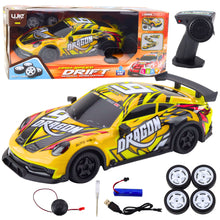 RC sportovní auto s driftováním a osvětlením – žluté