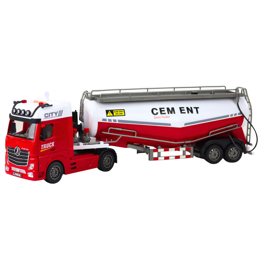 Cisternové auto s funkcí stříkání vody, světly a zvuky – 59 cm