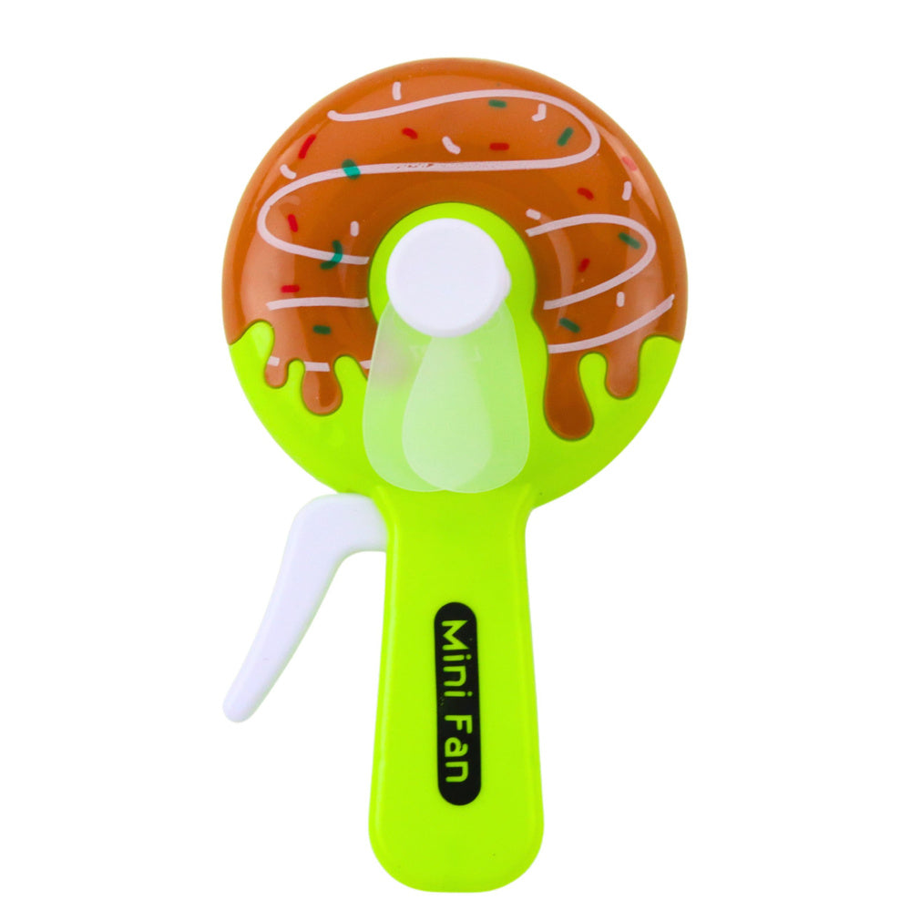 Ruční větrák ve tvaru donutu pro děti – 4 designy