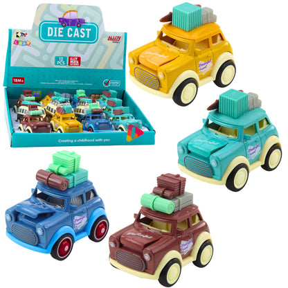 Kovové cestovní auto s frikcí a poskakující kapotou