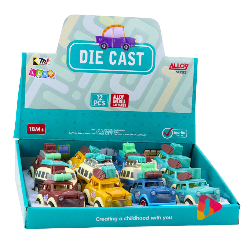 Kovové cestovní auto s frikcí a poskakující kapotou