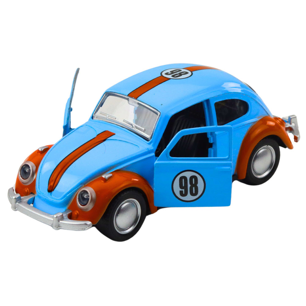 Kovové autíčko Brouk s natahováním a otevíracími dveřmi