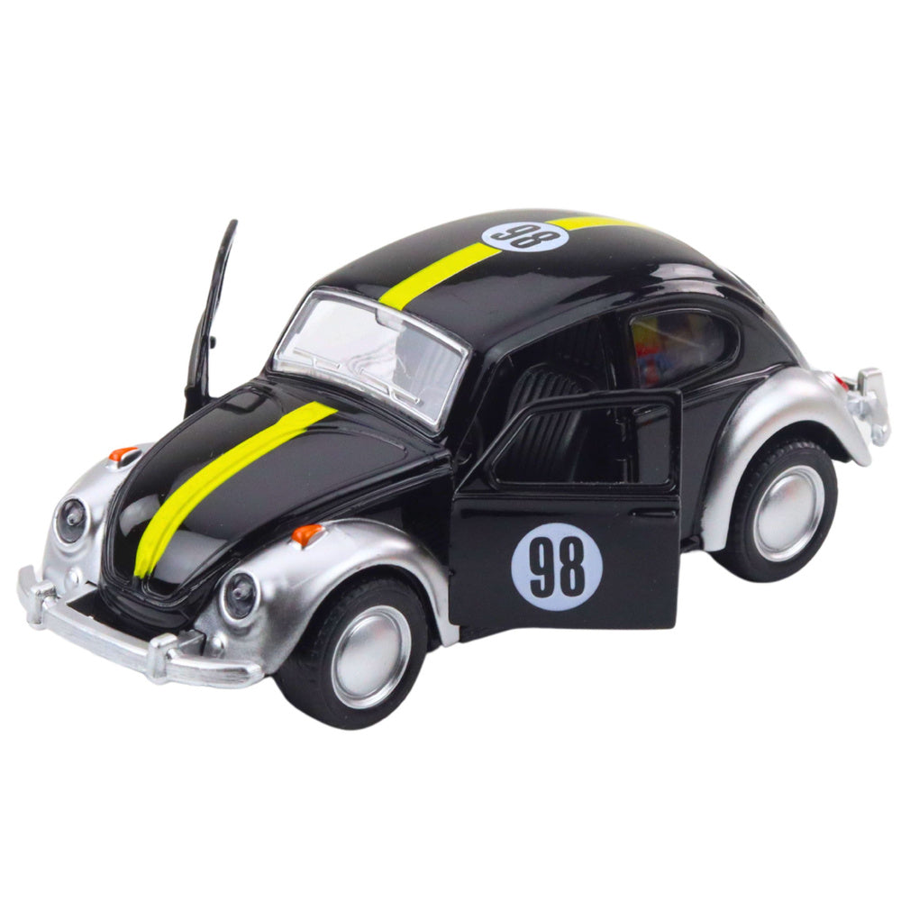 Kovové autíčko Brouk s natahováním a otevíracími dveřmi