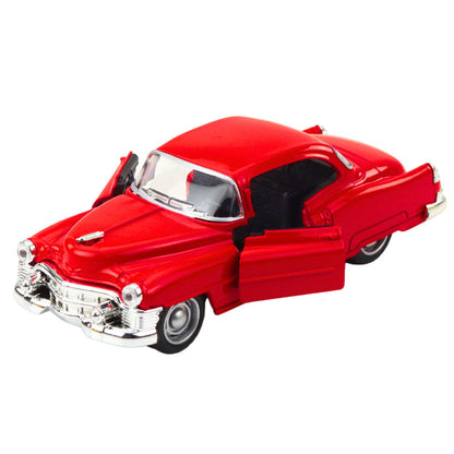 Klasické auto z 50. let s natahovacím pohonem a otevíracími dveřmi 1:32