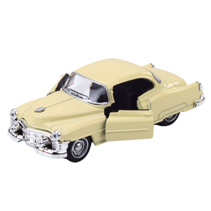 Klasické auto z 50. let s natahovacím pohonem a otevíracími dveřmi 1:32