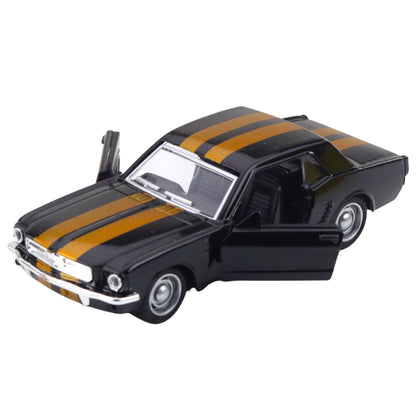 Klasické kovové auto s pull-back pohonem a otevíracími dveřmi 1:32