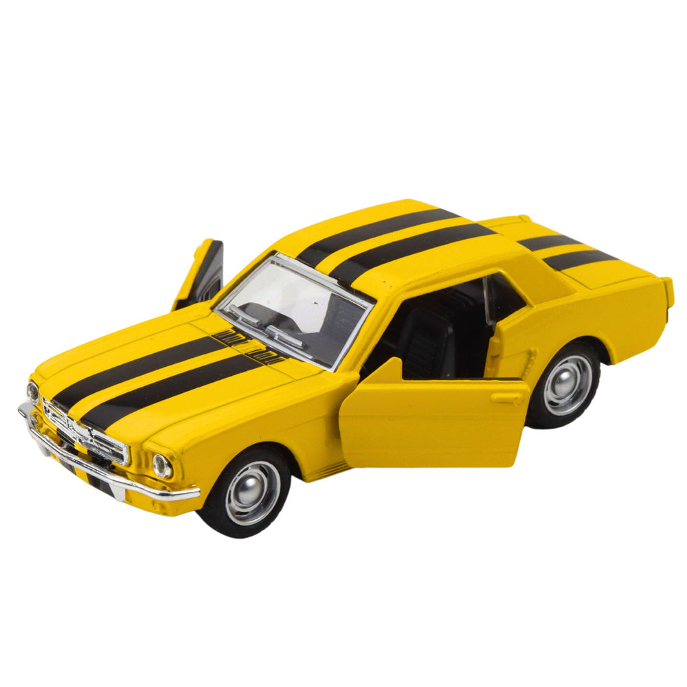 Klasické kovové auto s pull-back pohonem a otevíracími dveřmi 1:32