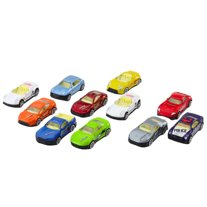 Sada 25 kovových autíček v tubě – moderní sportovní vozy 1:64