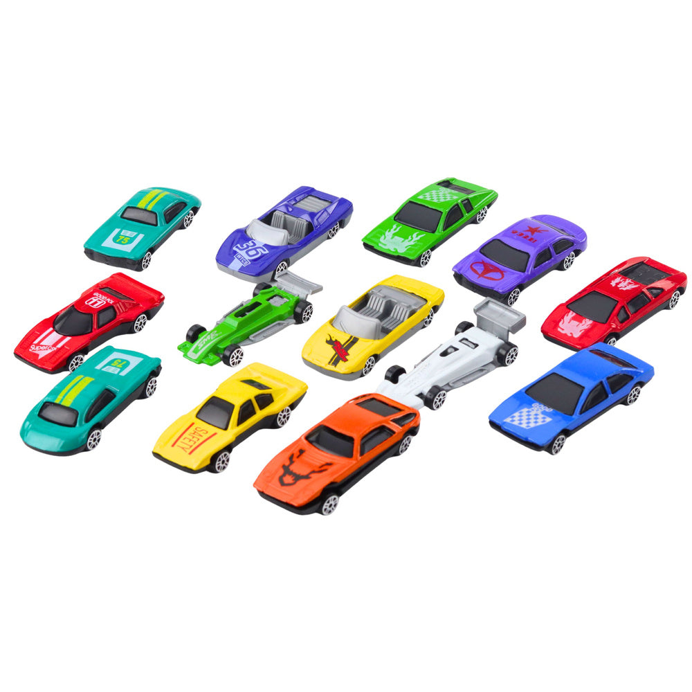 Sada 25 pružinových autíček klasických sportovních vozů 1:64