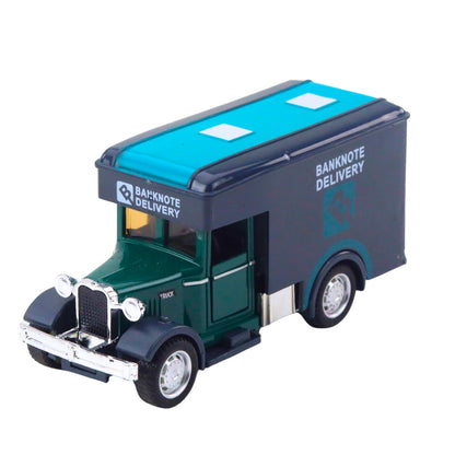 Klasické kovové nákladní auto s pull-back pohonem, světly a zvuky