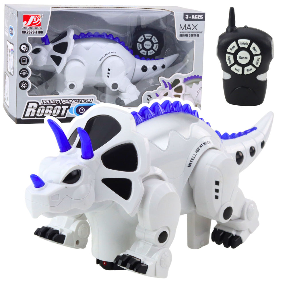 RC dinosaurus robot Triceratops s dálkovým ovládáním – Smart