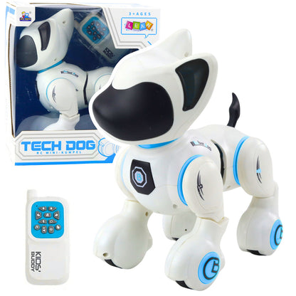 Interaktivní robotický pes s dálkovým ovládáním – bílý