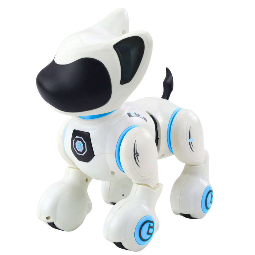 Interaktivní robotický pes s dálkovým ovládáním – bílý