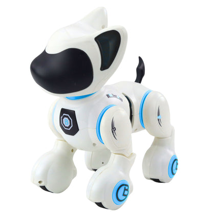Interaktivní robotický pes s dálkovým ovládáním – bílý