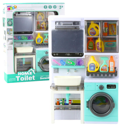 Koupelnová hračka s umyvadlem a pračkou – se světly a zvuky