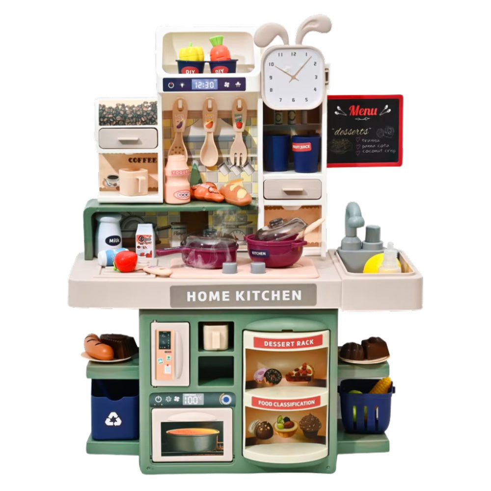 Dětská kuchyňka s vodní párou, světlem a zvuky – 33 dílů