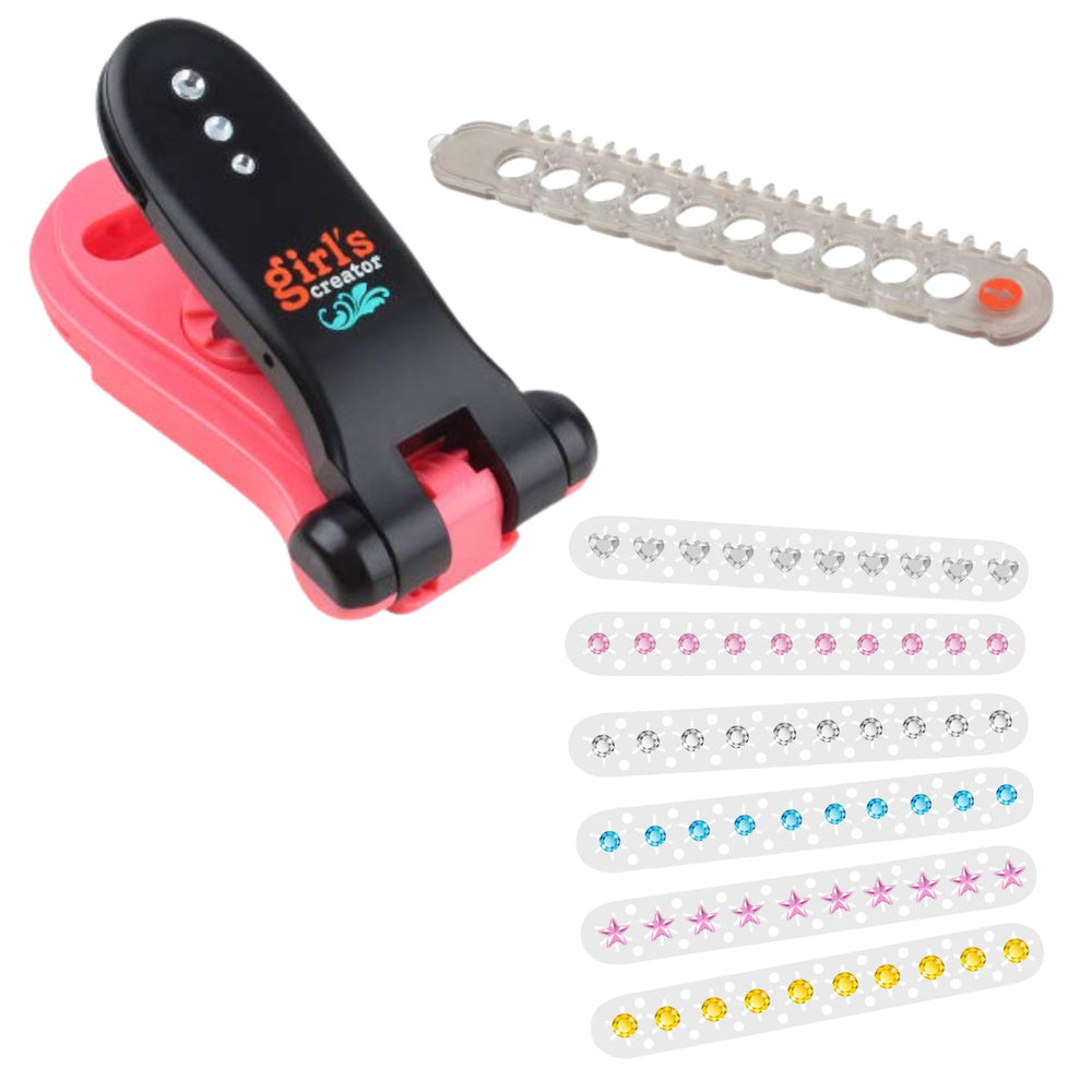 Kosmetická sada s aplikátorem na zdobení vlasů a nehtů – 80 ks