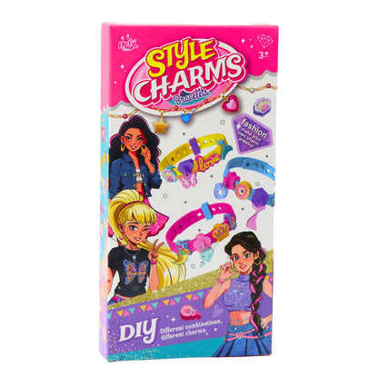 Kreativní sada na výrobu náramků se zvířecími přívěsky – 4 nastavitelné náramky