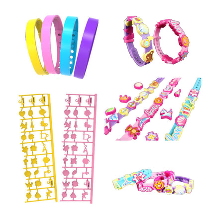 Kreativní sada na výrobu náramků se zvířecími přívěsky – 4 nastavitelné náramky