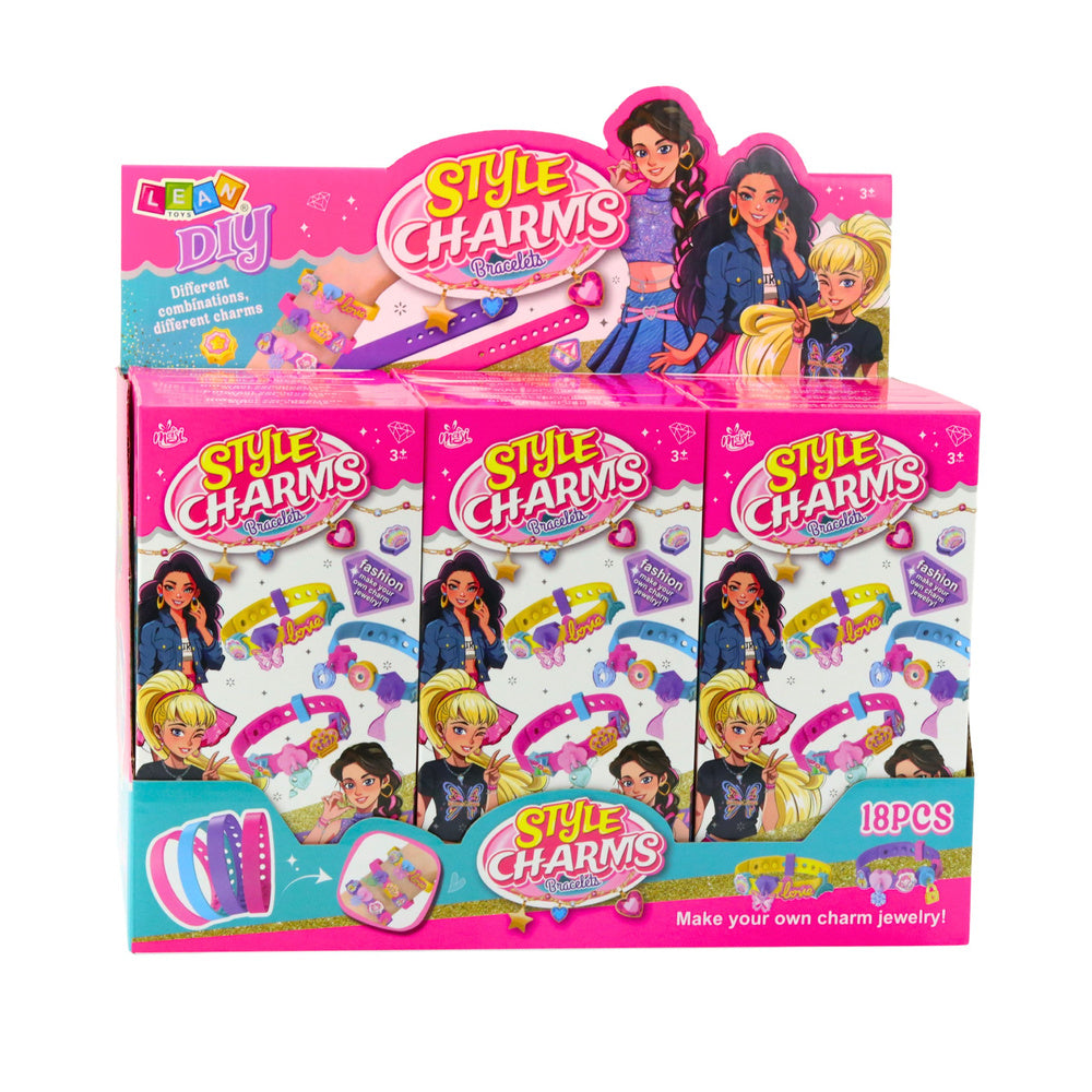 Kreativní sada na výrobu náramků se zvířecími přívěsky – 4 nastavitelné náramky