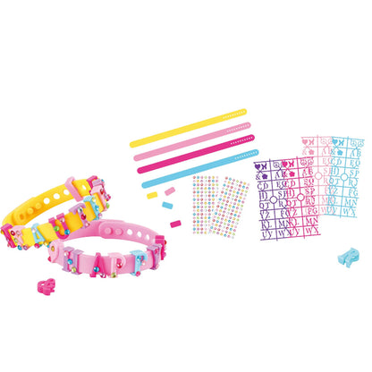 Kreativní sada na výrobu náramků s písmenky – 4 nastavitelné náramky