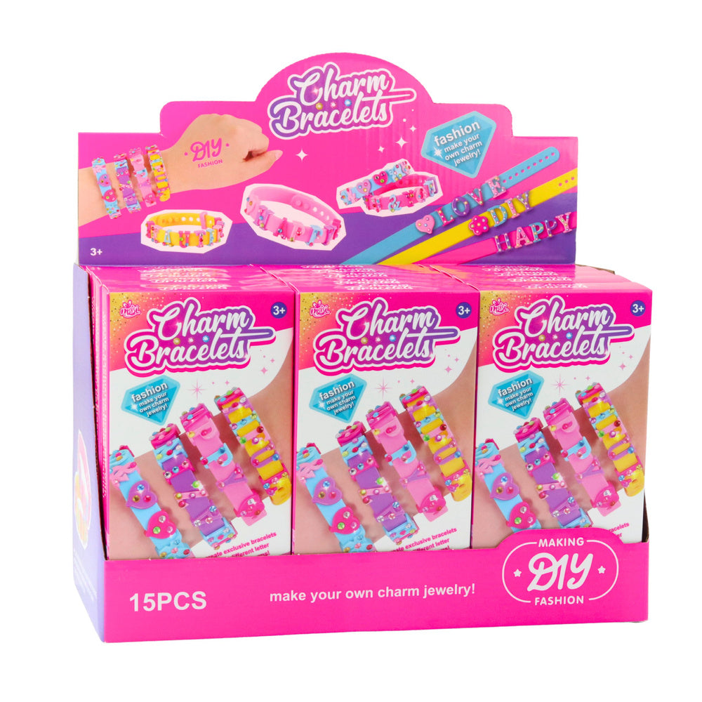 Kreativní sada na výrobu náramků s písmenky – 4 nastavitelné náramky